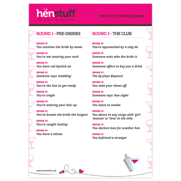 free hen party game