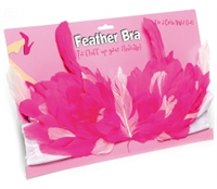 Feather Bra - Hot Pink