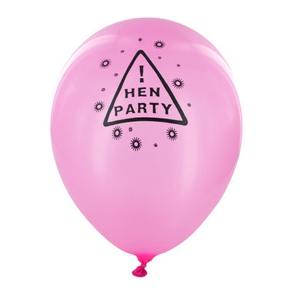 12 Pink Hen Party Balloons Pink Party Balloons