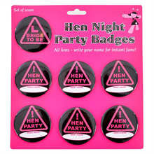 Hen Night Party Badges