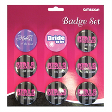 Hen Night Party Badge Set