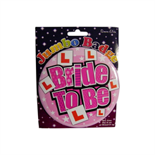 Jumbo Bride-to-Be Badge