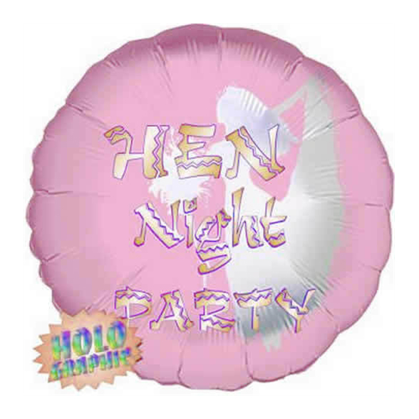 Hen Night Party Balloon Holographic 1