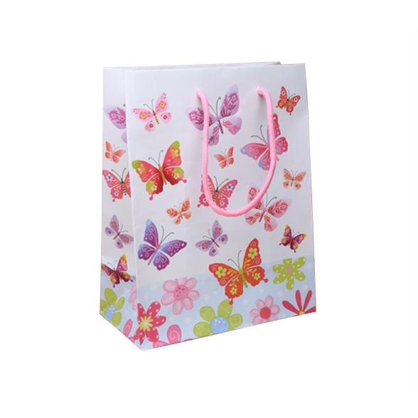 Butterfly Print Gift Bag - 23x18x10cm 1