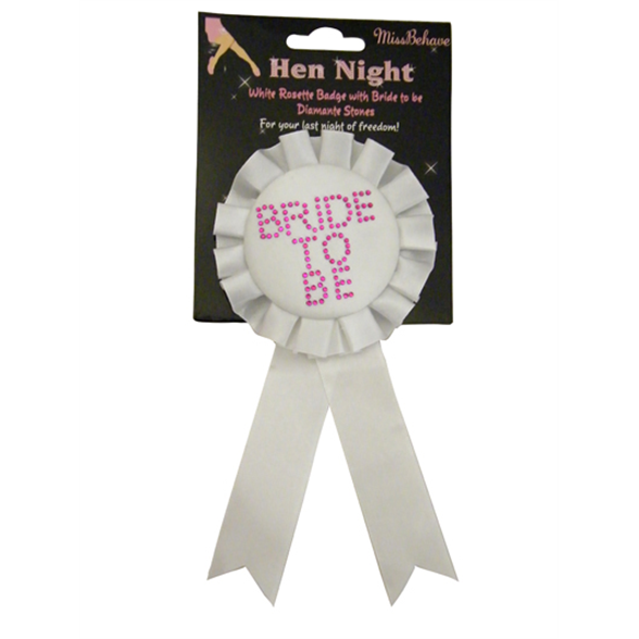 Bride To Be Rosette with Diamante 1
