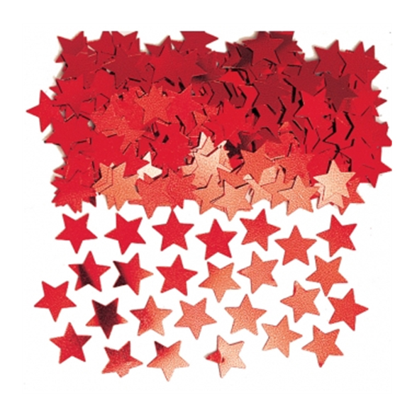 Red Stardust Metallic Confetti 1