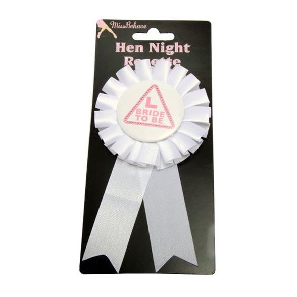 White Bride To Be Rosette 1