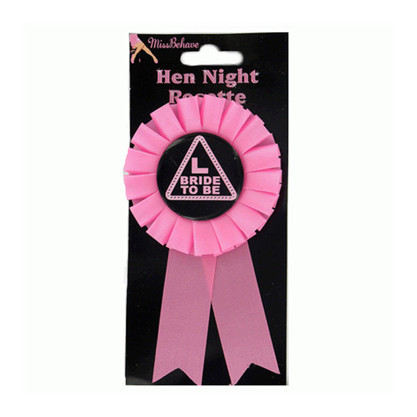 Miss Behave Bride To Be Rosette - Pink 1