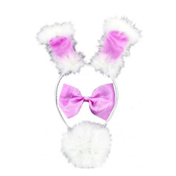 3 Piece Bunny Set Pink And White 1