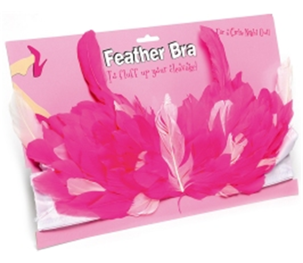 Feather Bra - Hot Pink 1