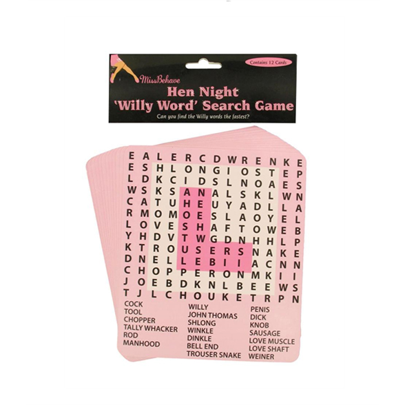 Hen Night Word Search Game 1