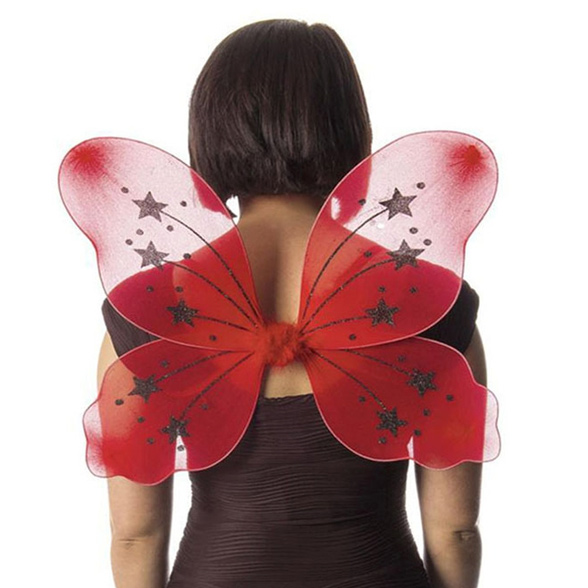 Large Red Fairy Wings 1