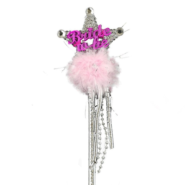Flashing Pink and Silver Bride to Be Wand 1