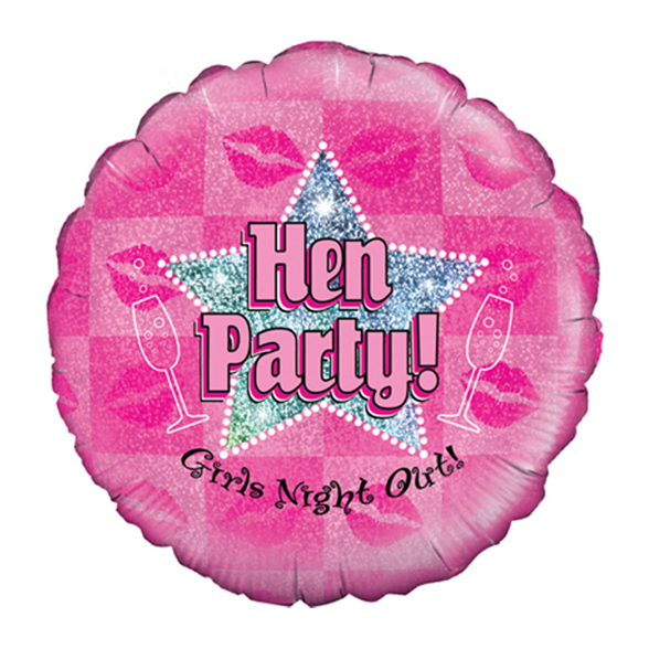 Holographic Hen Party Balloon 1