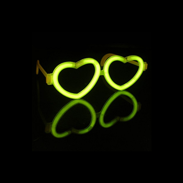 Glow Heart Love Glasses (Including Glow Sticks) 1