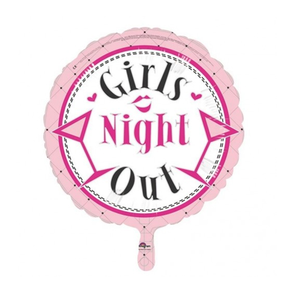 18" Round Girls Night Out Helium Balloon 1