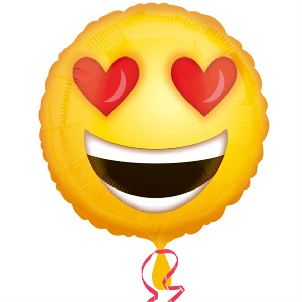 Love Emoticon Standard Foil Balloon 1