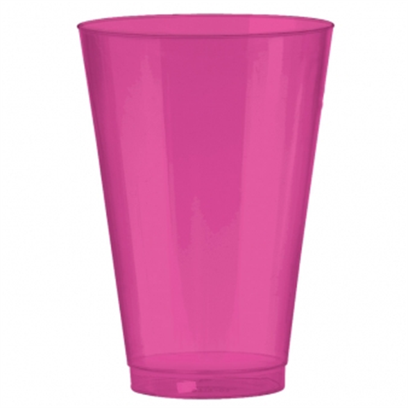 Bright Pink Premium Plastic Tumblers 414ml (36 Pack) 1