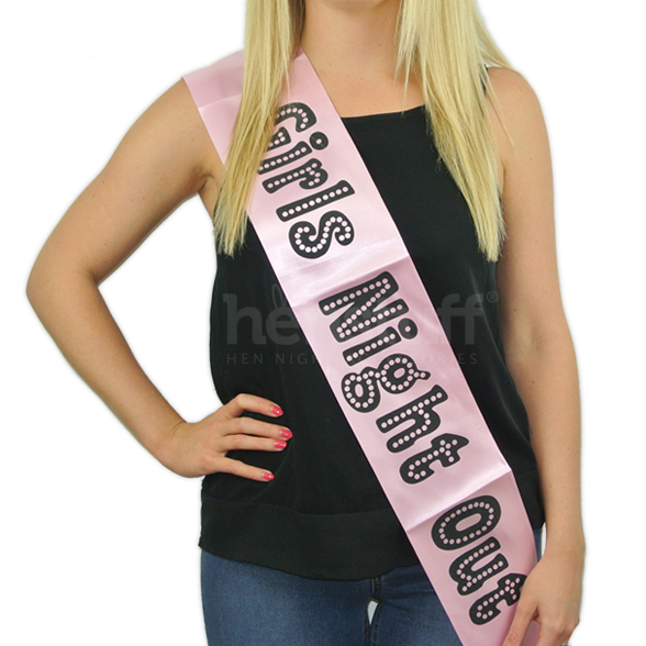 Miss Behave Girls Night Out Sash 1