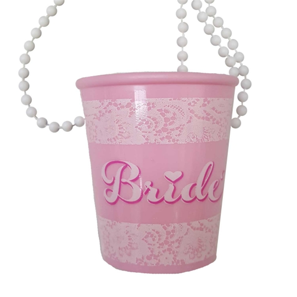 Hen Party Bride Shot Glass Necklace 1