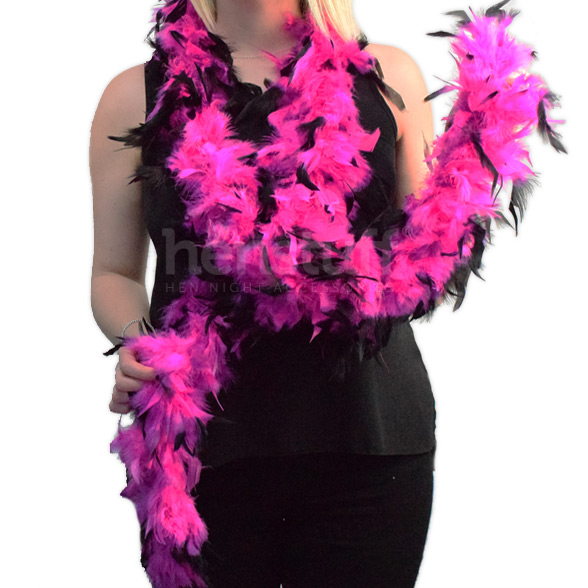 Hen Party Boa Black/Pink 1