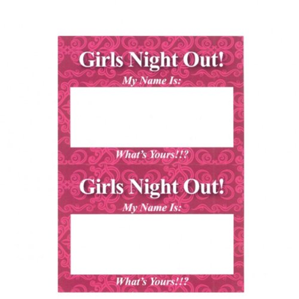 Girl's Night Out Name Tags 1