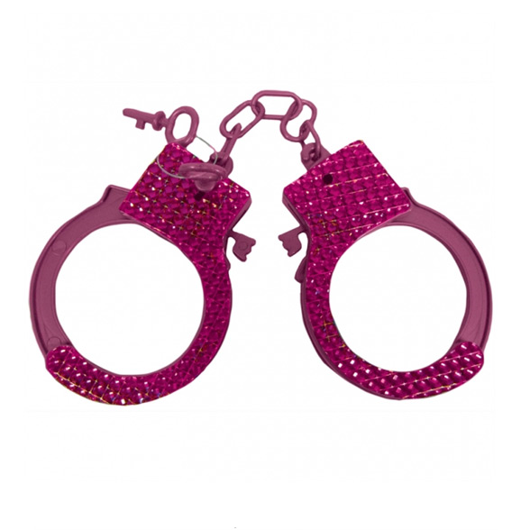 Pink Sparkling Handcuffs 1