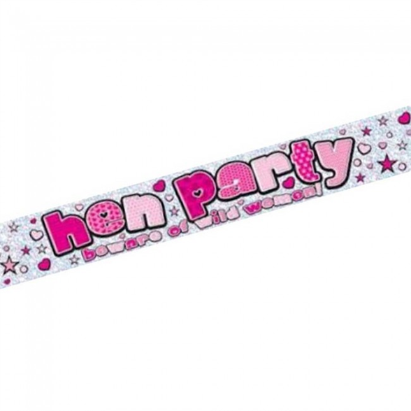 Holographic Hen Party Banner 1