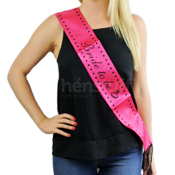 Hen Night Sash with tassels & Feathers 1