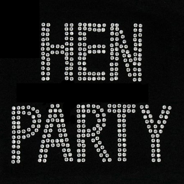 Iron-On Hen Party Diamante Transfer 1