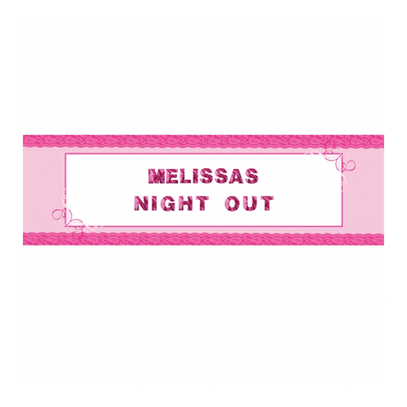 Girl's Night Out Giant Personalised Banner 1