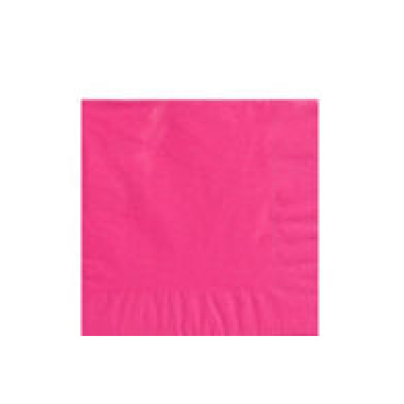 Bright Pink Beverage Napkins 1