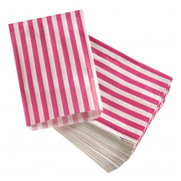 Candy Stripe Sweet Bag 27x11x7.5cm (10 Pack) 1