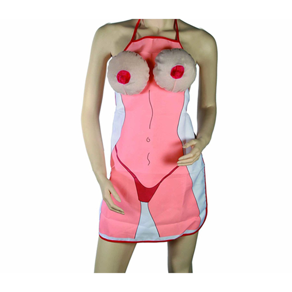 Female Body with Plush Boobs Apron 1