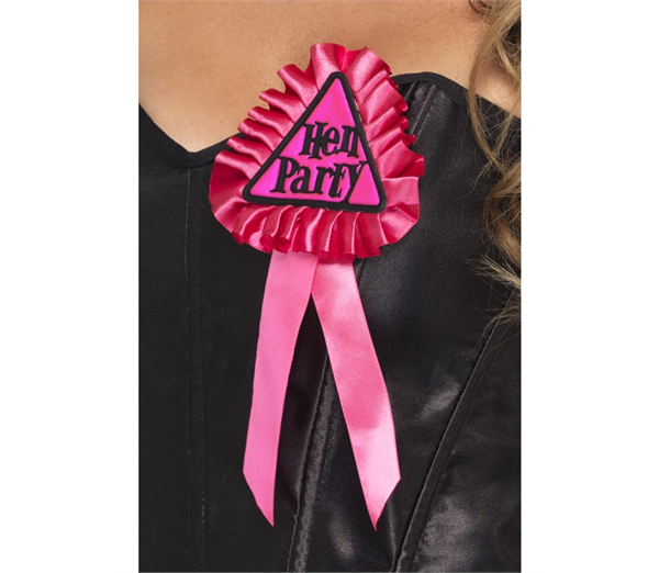 Pink Hen Party Rosette 1