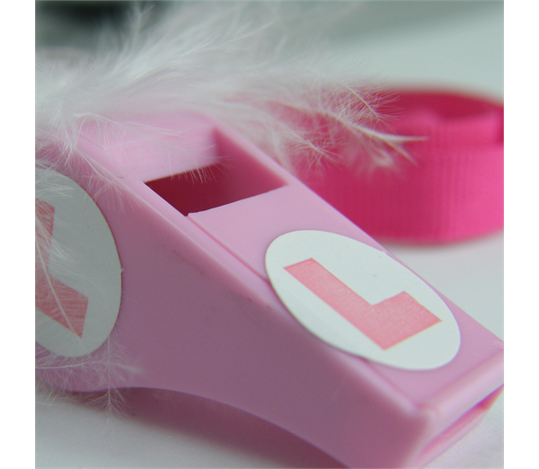 Pink L Plate Whistle 3