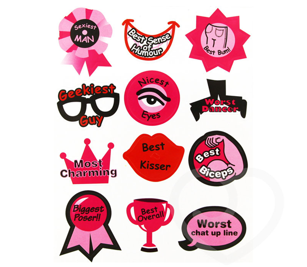 Hen Night Sticker And Name Tag Pack 3